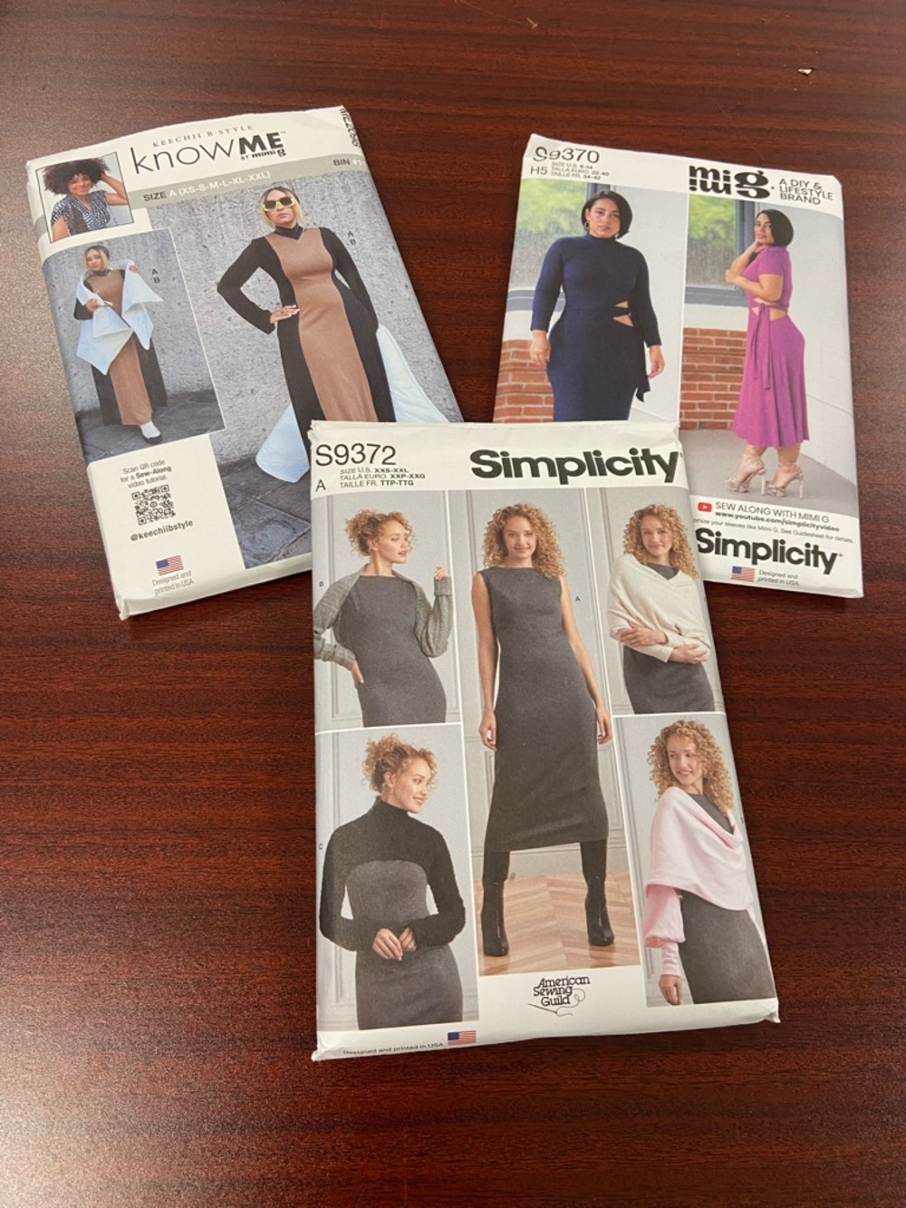 Bundle of Three Simplicity and McCall Dress Sewing Patterns
